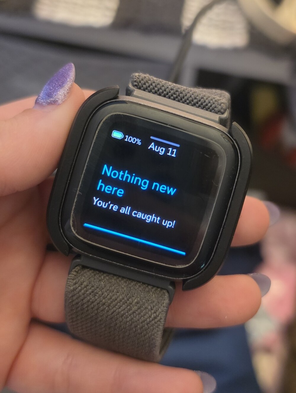 Fitbit Versa 2 Health & Fitness Smartwatch - Black/Carbon Aluminum